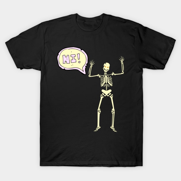 HI The skeleton T-Shirt by rayanammmar